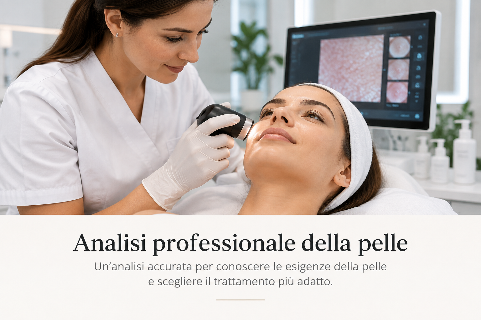 “Un’analisi accurata per conoscere le esigenze della pelle e scegliere il trattamento più adatto.”